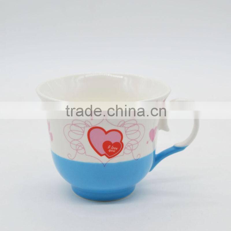 Ceramic mug and saucer tea cup coffee cup for homeuse
