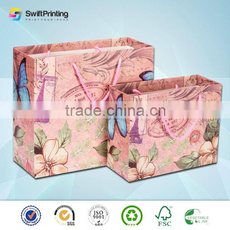 Factory latest oem cute paper gift bag