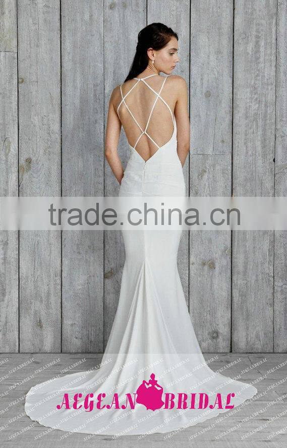 LC14 Sweetheart Sexy Open Back Beach Wedding Dresses Sleeveless Mermaid Vestido De Festa Curto