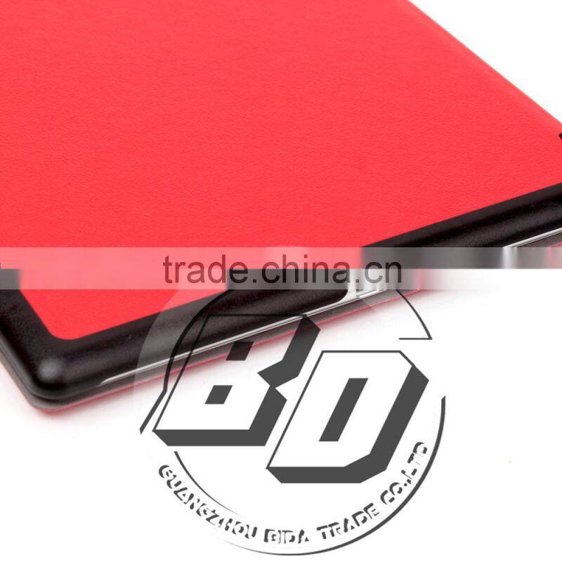 Fashionable Popular Three Folds Ultrathin Stand PU Leather tablets cases For Sony Xperia Z4 Tablet fast delivery