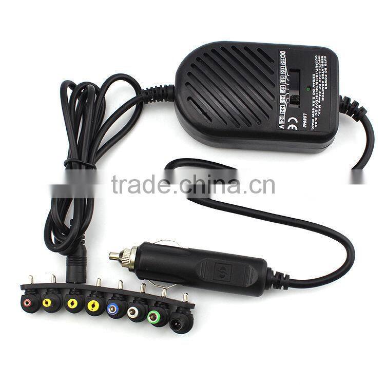 80W Universal Laptop Car DC Charger Notebook Power Adapter- HP/DELL/IBM ThinkPad