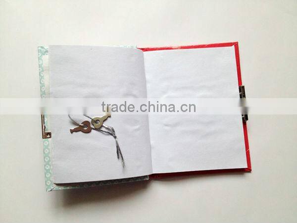 Note book w/lock,diary book lock
