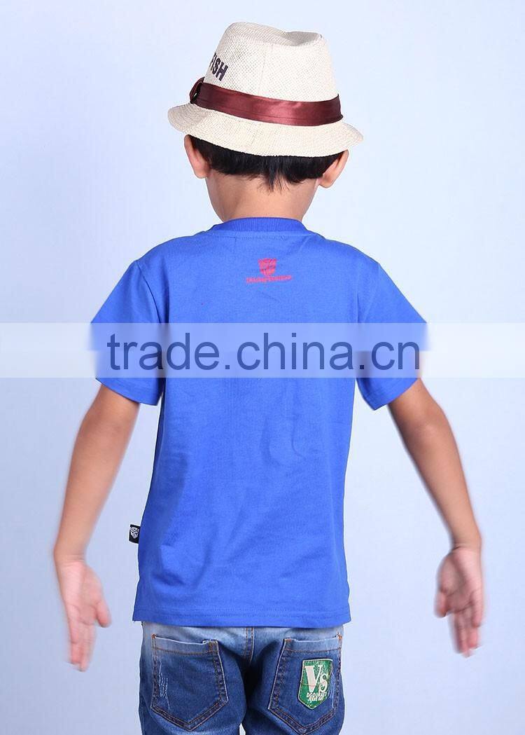 new 2016 latest design in store led flashing lights up boys bee t shirt with 100% cotton fabric and cartoon logo