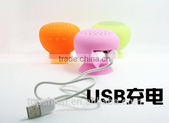 Super Bass Portable Wireless Bluetooth Speaker With Sucker, Silicone Mini Bluetooth Speaker