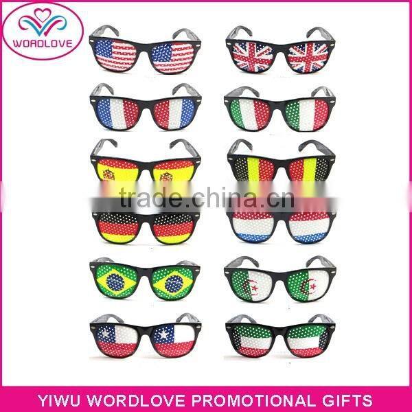 custom made eco-friendly plastic american flag sunglasses