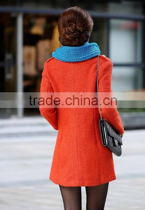 China Style Newest Fashion Autumn Winter Coat Hot Sale Casual Elegant Woolen Cloth Coat