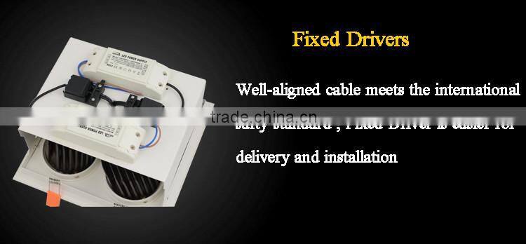 Gimble 4 heads Square LED COB Downlight