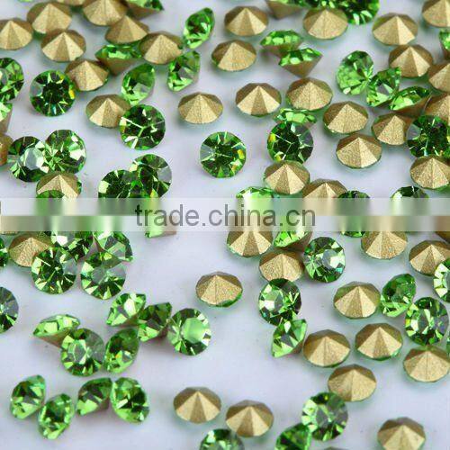 point back crystal rhinestone chaton