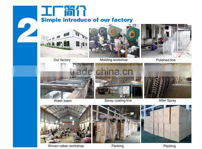 Aluminium commercial for restaurant wicker dining table and chair