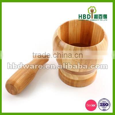 Bamboo mortar and pestle set wholesales