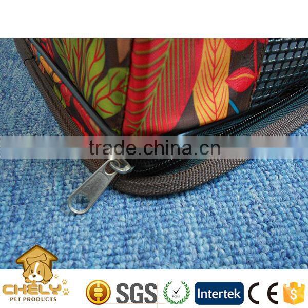 Foldable pet carrier, pet carrier bag, pet travel crate with fashion printing