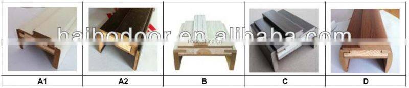Interior wooden PVC MDF Doors for hotels (HB-8222)