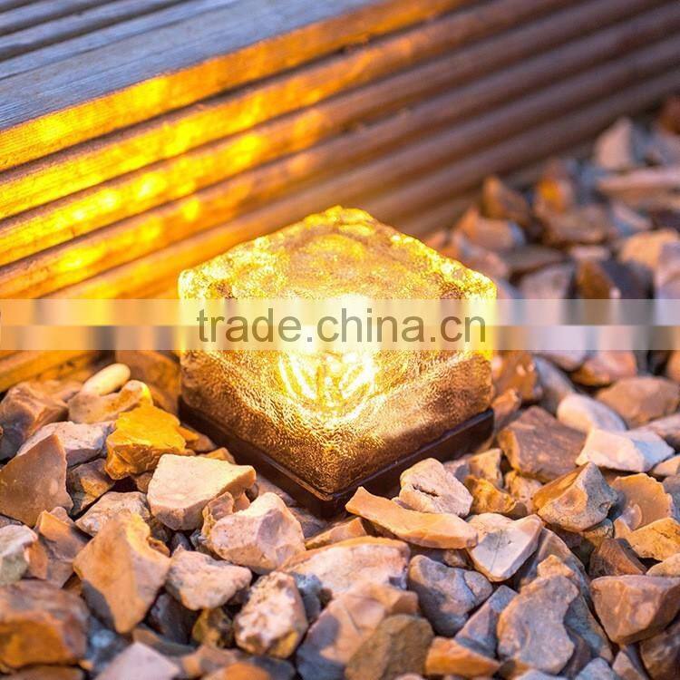 energy saving yellow integrated greenway solar ice brick light