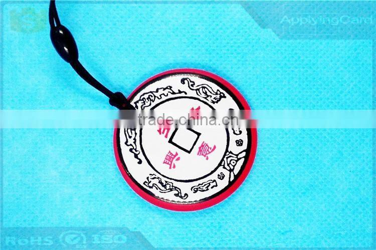 3D Lenticular epoxy FM1208 debit card smart card HF 13.56Mhz plastic products shop token with Multiple applications