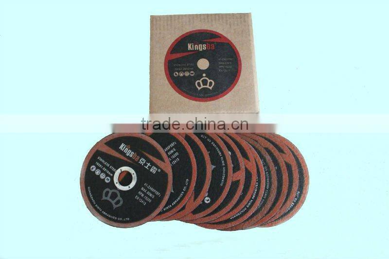 T41 flat centre aluminium oxide cut-off disc MPA CERTIFICATE