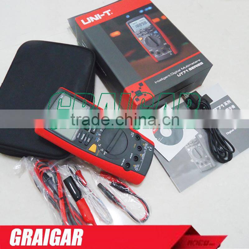 UNI-T Automotive Digital Palm-Size Multimeter UT71C Intellgent Multi-Purpose Meter LCD Voltmeter Ammeter Ohmmeter Auto Range