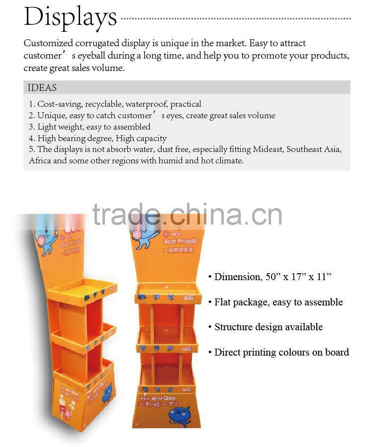 Fruit and vegetable display stand/shop shelf display cosmetic