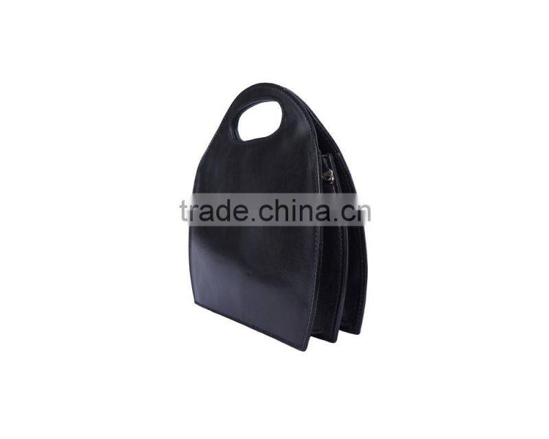 Semi oval bag with built-in handle handbags italian bags genuine leather florence leather fashion