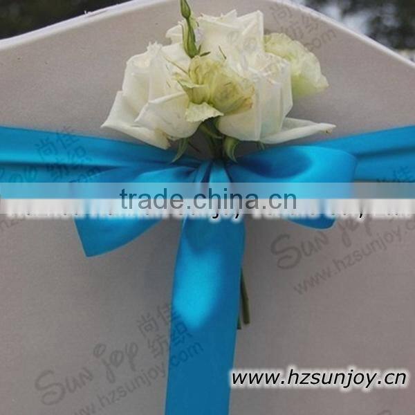 White Wedding Dress Purple Sash