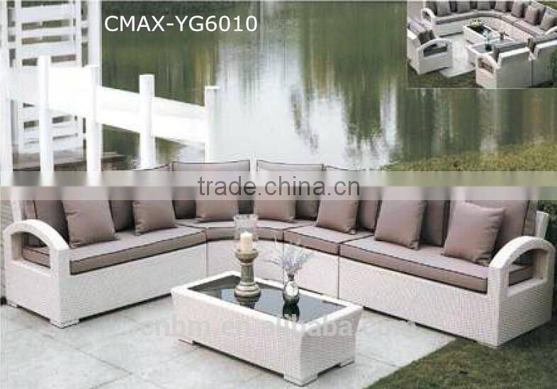 100% hand Rattan/Wicker Patio Sofa Outdoor Furniture Garden Sofa CMAX-6017