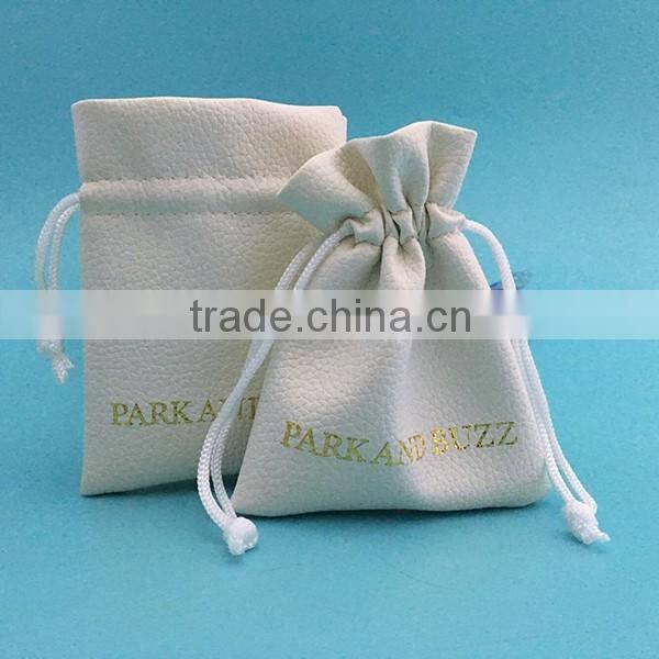 custom leather bag, custom printed leather bag, custom leather drawstring bag