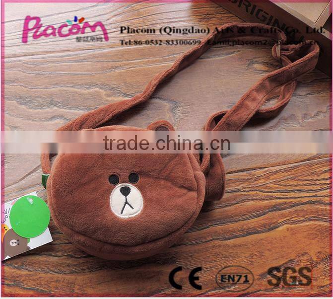 Hot design Customize Cheap Cute Mobile phone Plush Bag