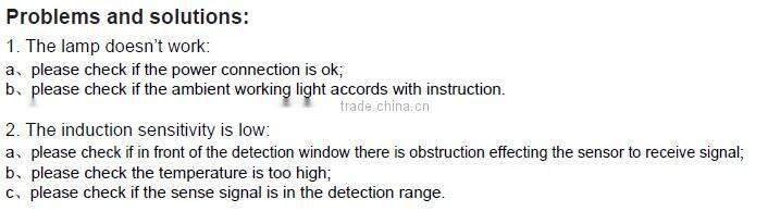 2013 new light sensor/light sensor switch/led sensor light