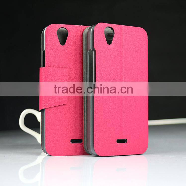 Alibaba express kickstand leather case for wiko Birdy , pu leather case for wiko Birdy