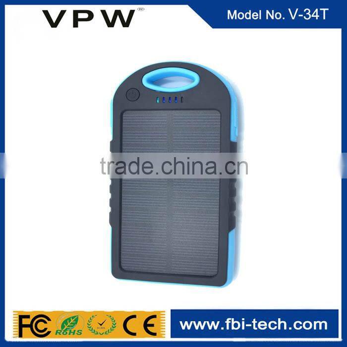 Factory price with customized logo waterproof solar power bank