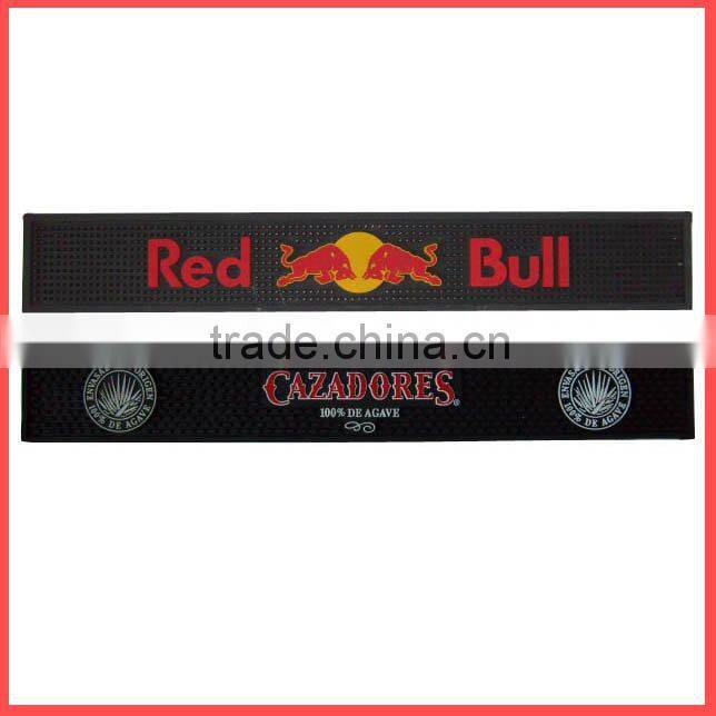 Eco-friendly Soft Silicone Pvc Logo Bar Rail Mats