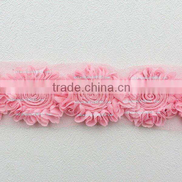 Shabby chic girl Halloween barefoot sandals chiffon shabby flower