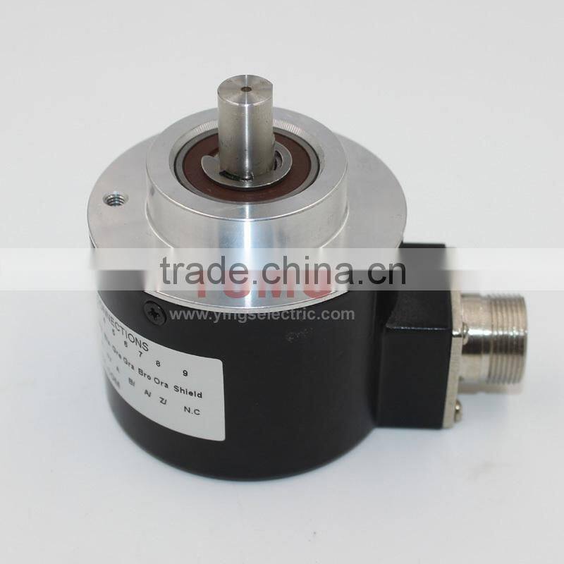 YUMO ISC5810 500 PPR 5V 12V 24VDC cnc incremental shaft rotary encoder ip67