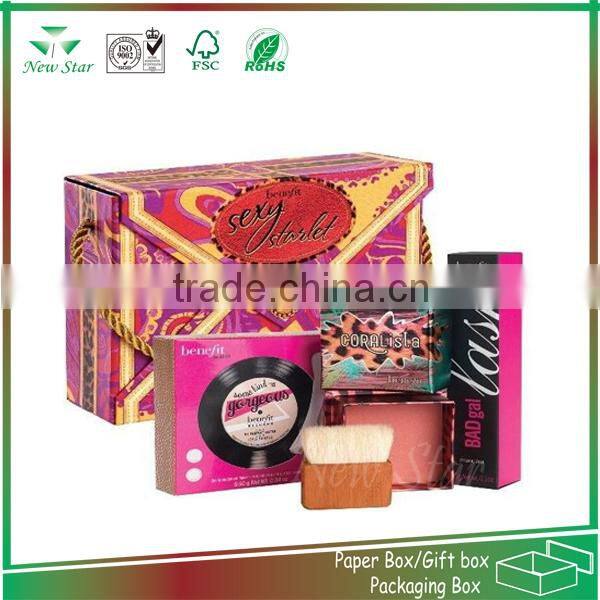 high quality laminated paper cosmetic color box