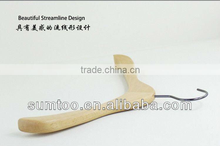 SUMTOO 8020 VIP promotion dark grey hook cheap hangers wholesale for laides shirt