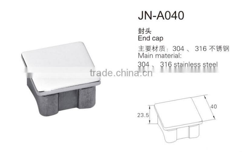 stainless steel square tube end cover