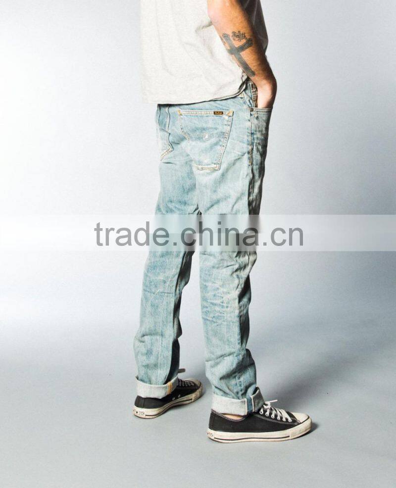 cheaper price wholesales Vintage man denim jeans branded jeans pants for men(LOTN068)
