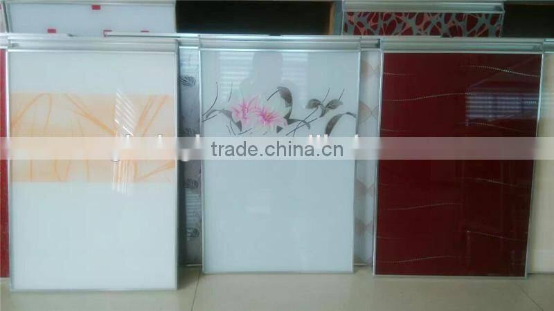 Designed Art Glass Door for Kitchen Cabinet