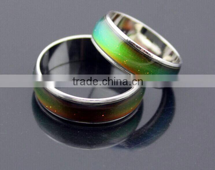Hot alloy smooth changeable colour magic rings