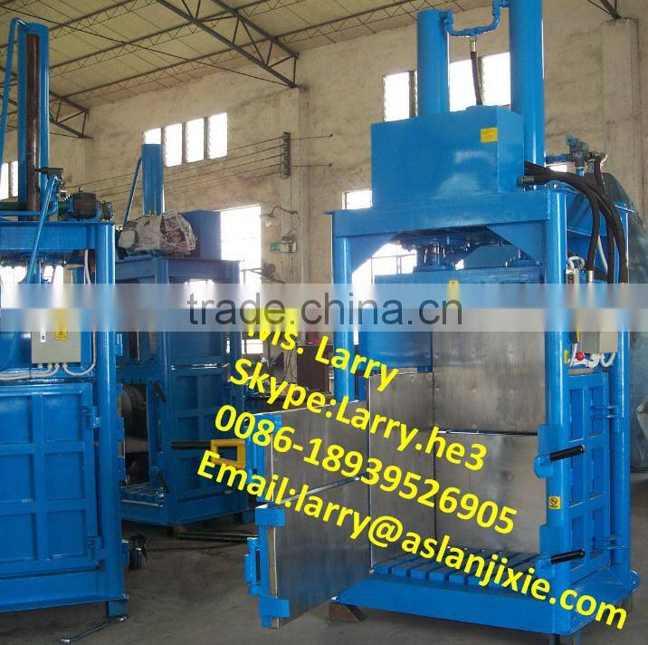 vertical clothing baler/press vertical clothes/used clothes press machine