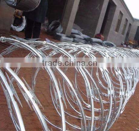 hot dipped galvanized concertina razorbarbed wire