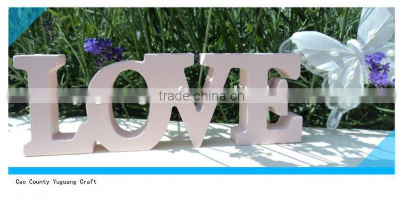 2015 hot sale top grade handmade finished wooden letters