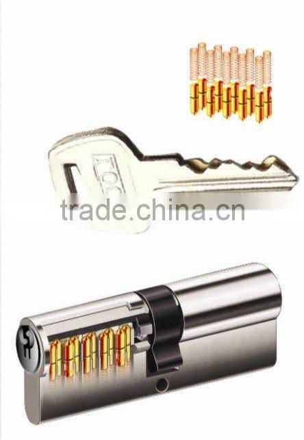 double security solid brass cylinder lock