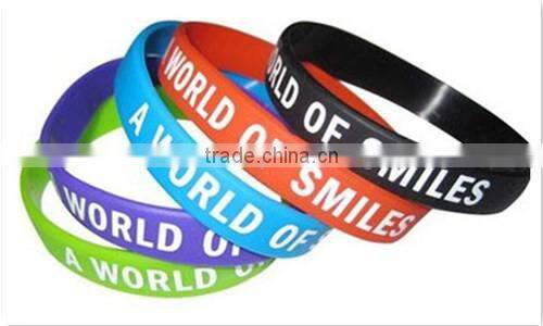 Silicone Wrist Band for Promotion Gift (Wholesale Price)
