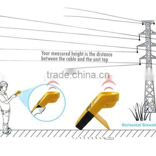 Portable Ultrasonic Digital Cable Height Tester 3~23m Smart Sensor 6 Cables Measurement