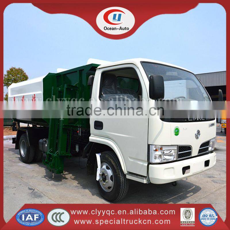 New condition dongfeng small hook lift system garbage truck