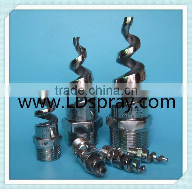 1/4" 316L stainless steel spiral spjt full cone spray nozzle