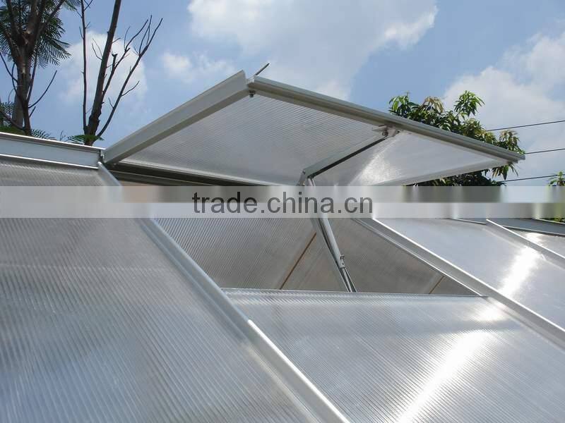 Automatic window opener for greenhouse