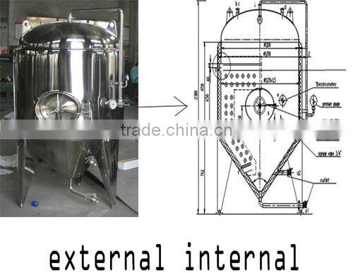 home brew 250 gallon conical fermenter,stainless steel beer fermenter