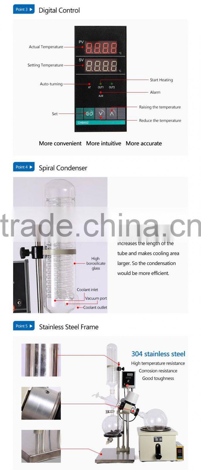 Keda Instrument Laboratory Glass Water Distiller Parts