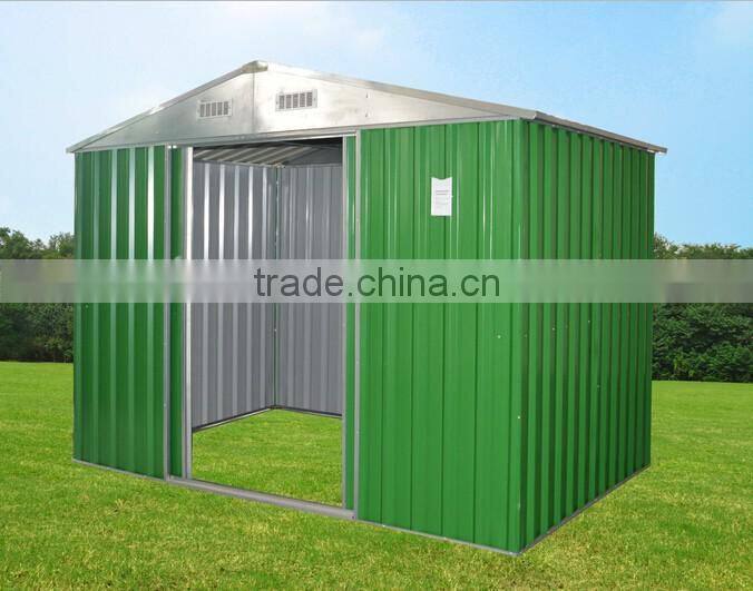 movable metal garden house for tools storage